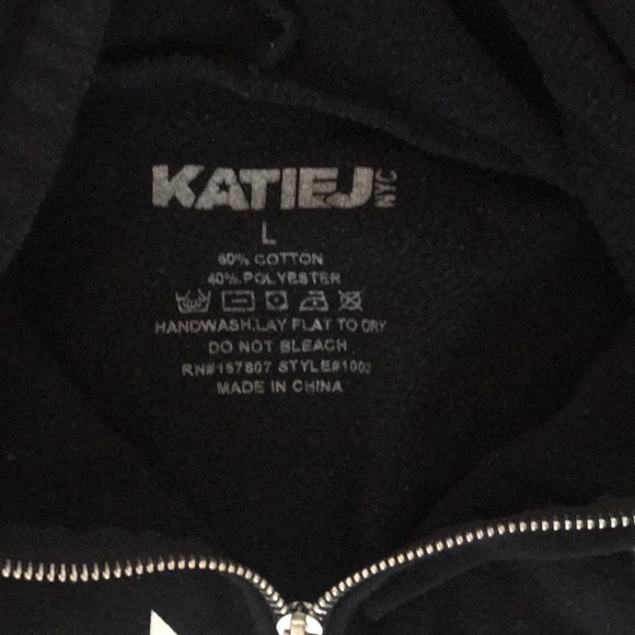 KATIEJNYC Black Star Hoodie- Large - Picture 2 of 4